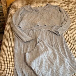 Roxy Light Blue Knit Top and Pants